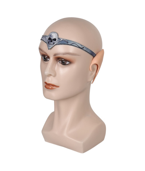 Adult Medieval Fantasy Elf Ear Silver Crown Headgear Halloween Costume