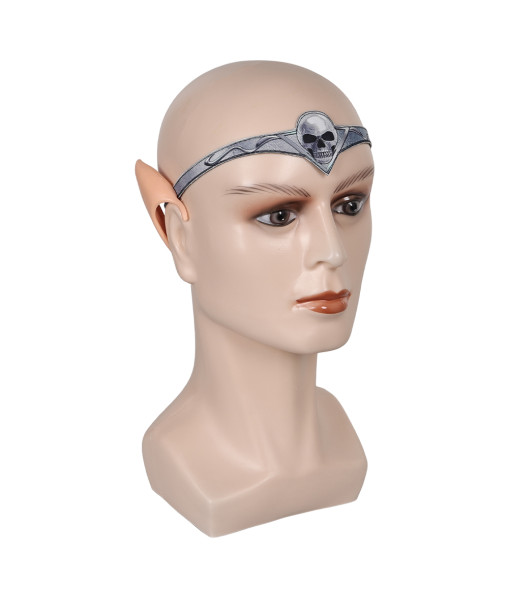 Adult Medieval Fantasy Elf Ear Silver Crown Headgear Halloween Costume