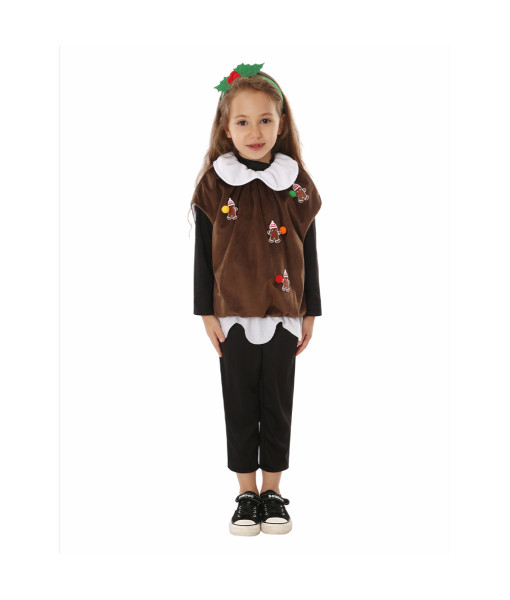 Kids Children Candy Chocolate Biscuit Outfit Christmas Halloween Costume