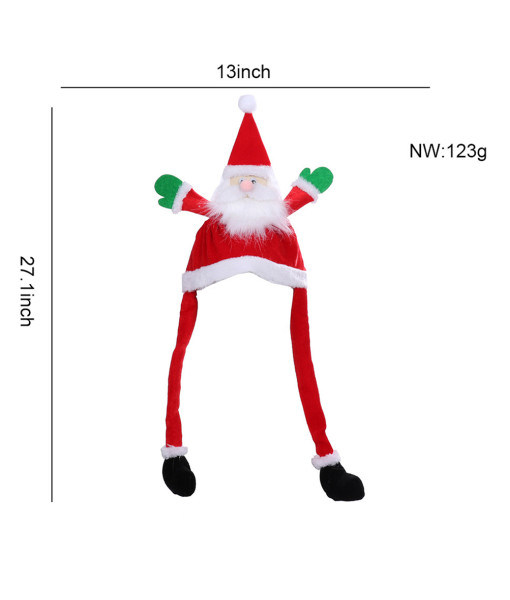 Adult Red Movale Funny Hat Santa Claus Halloween Christmas Costume Accessories
