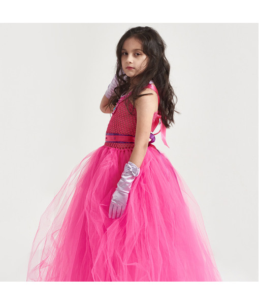 Kids Children Pink Tutu Skirt Princess Fairy Fantasy Halloween Costume