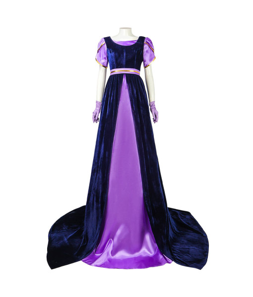 Women 18th Century Victorian Style Formal Purple Long Dress Halloween Costume