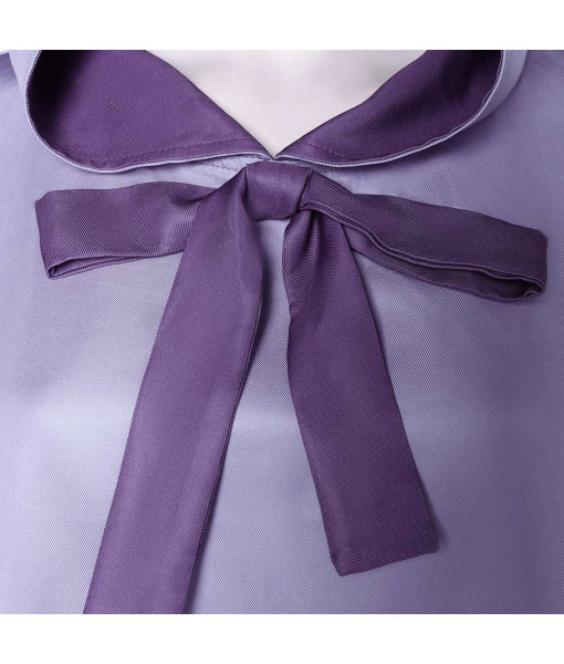 Women Medieval Fantasy Purple Cloak Elf Fairy Halloween Costume