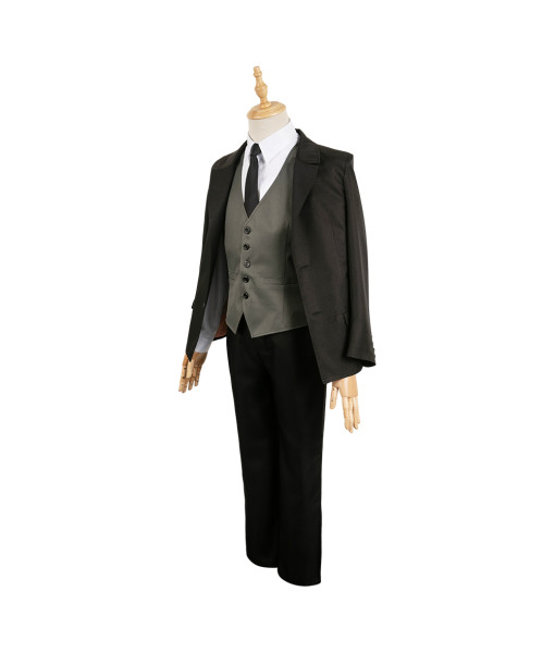 Adult Formal Black Suit Uniform Deacon Halloween Costume