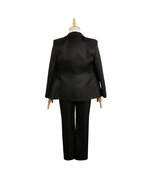 Adult Formal Black Suit Uniform Deacon Halloween Costume