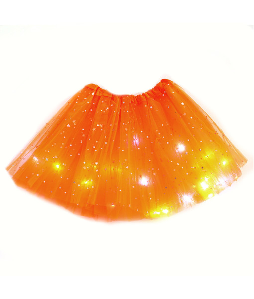 Adult Sequins Led Mesh Skirt Fairy Fantasy Cosplay Halloween Costume