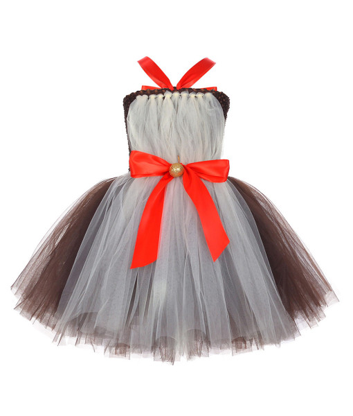 Reindeer Grey Tutu Skirt Kids Chirstmas Halloween Costume