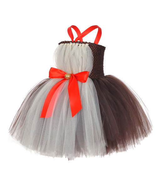 Reindeer Grey Tutu Skirt Kids Chirstmas Halloween Costume