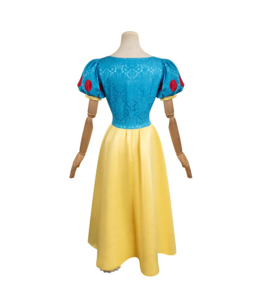 Women Medieval Fantasy Yellow Blue Dress Fairy Elf Halloween Performance Costume