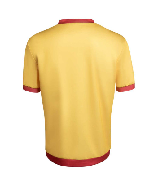 Men Yellow Red Star Shirt Casual Outfit