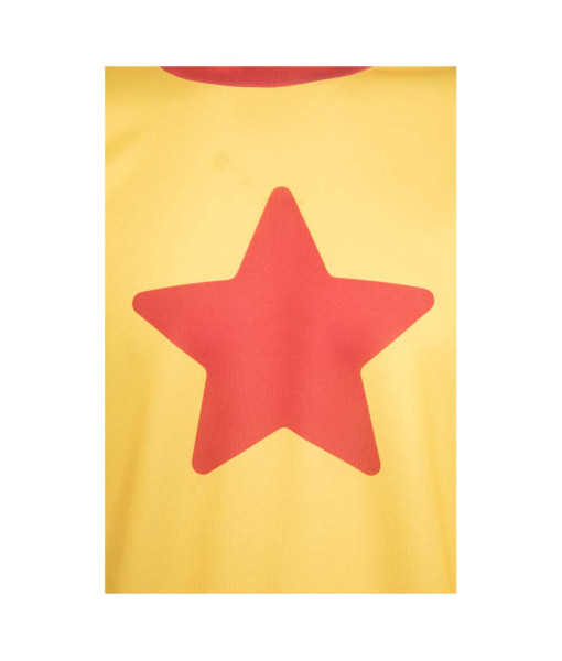 Men Yellow Red Star Shirt Casual Outfit