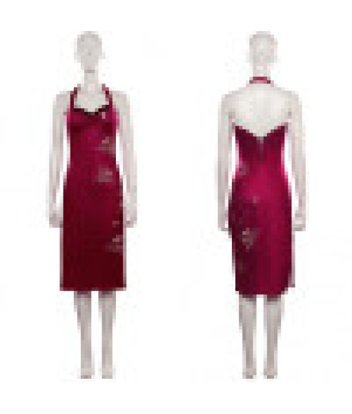 Women Patterned Cheongsam Chinese Traditional Outfit Halloween Costume
