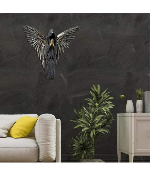 Gothic Angel Sculpture Wall Pendant Horror Haunted House Halloween Decoration