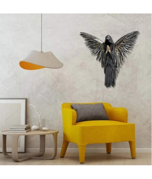 Gothic Angel Sculpture Wall Pendant Horror Haunted House Halloween Decoration