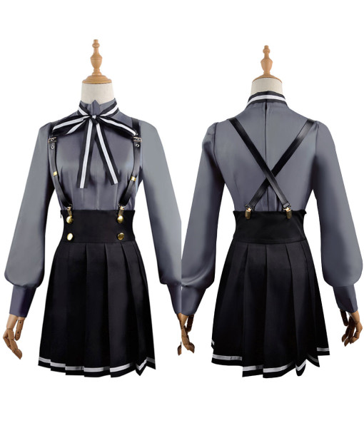 Women Black School Uniform Victorian Style JK Uniform Suit Halloween Costume