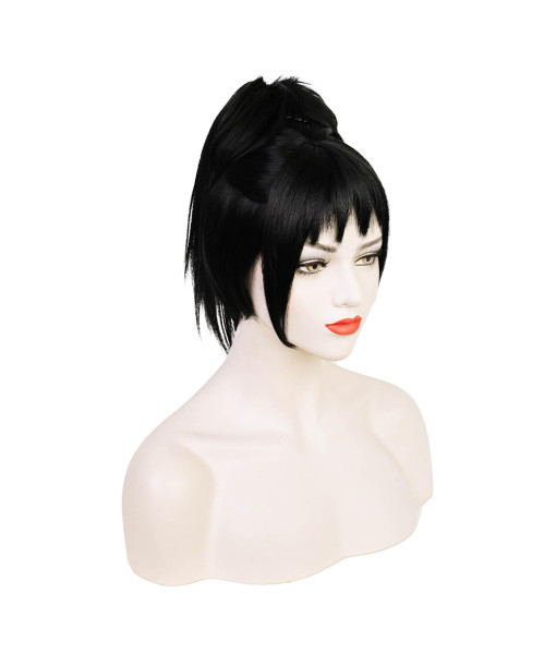 Women 80s Black Short Hair Classic Halloween Costume Accessories