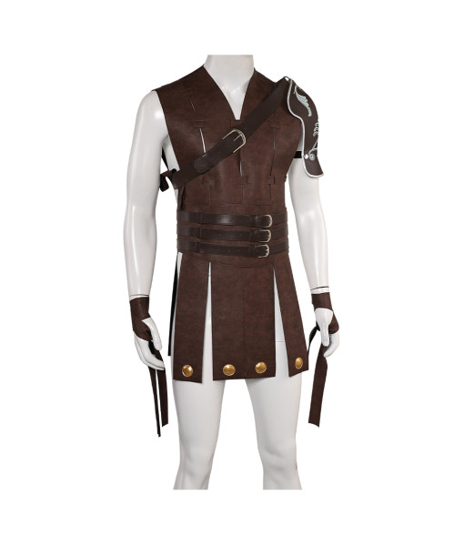 Men Rome Vest with Shoulder Pauldrons Fullset Amor Gladiators Halloween Costume