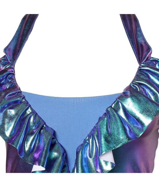 1980s DIsco Laser Flare Jumpsuit 3Pcs Women Halloween Costume