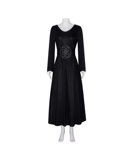 Women Black Gothic Long Dress with Corset Halloween Costume