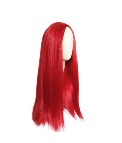 Women Red Long Hair Wig Halloween Costume Accessories