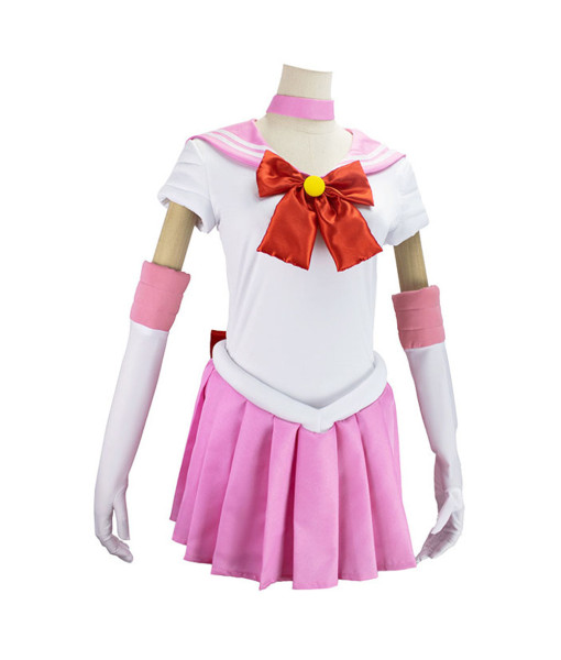 Women Pink Sailor Skirt School Uniform Dress JK Uniform Halloween Costume
