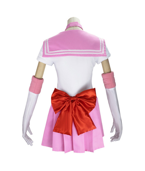 Women Pink Sailor Skirt School Uniform Dress JK Uniform Halloween Costume