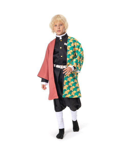 Giyu Tomioka Half-and-half Haori Kids Size Cosplay Costume