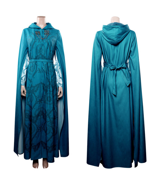 Galadriel The Lord of the Rings: The Rings of Power Season 1 Blue Dress Cosplay Costume