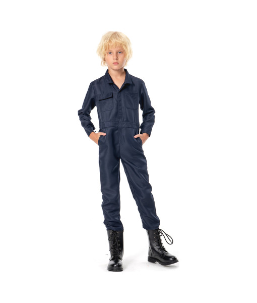 Kids Children Black Onesie Suit Horror Halloween Costume