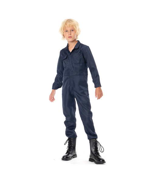 Kids Children Black Onesie Suit Horror Halloween Costume
