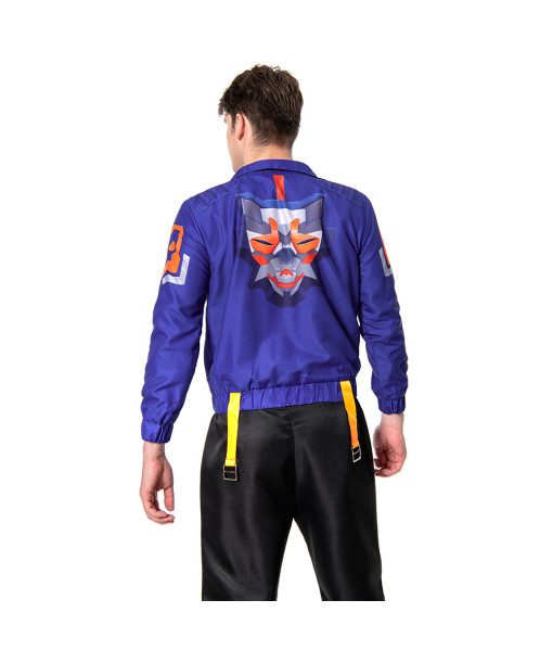 Men Dark Blue Jacket Futuristic Sci Fi Style Halloween Costume