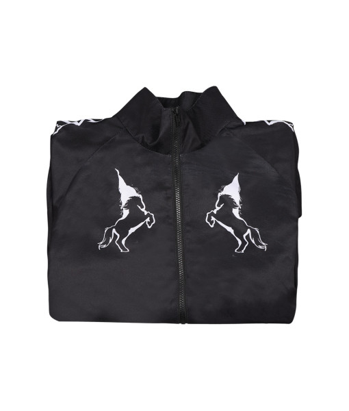 Men Black Horse Lover Pullover Hoodie Outfit