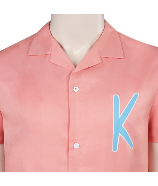 Men Pink Beaches Shirts Pants Outfit