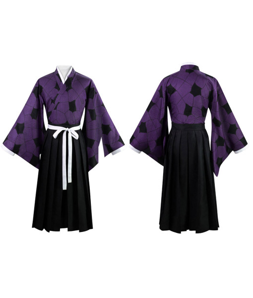 Adult Purple Kimono Japanese Outfit Halloween Costume
