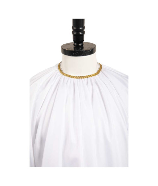 Men Holy Choir Clergy White Robe Halloween Costume