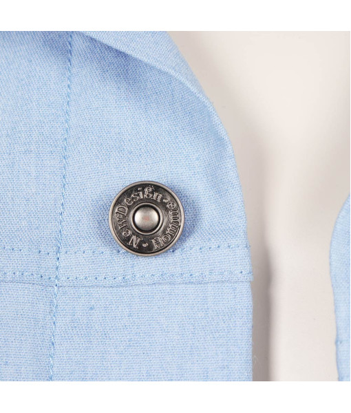 Men Blue Denim Vest Pants Fullset Outfit