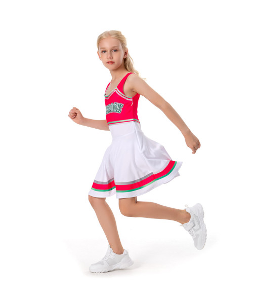 Cheerleader Girl Sportswear Dress Kids Halloween Costume 