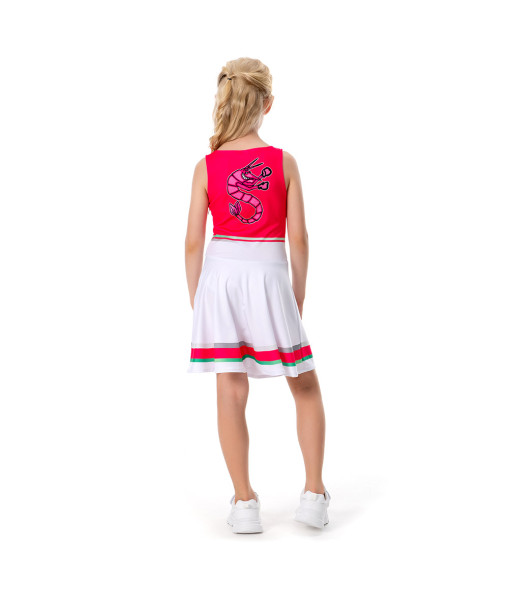Cheerleader Girl Sportswear Dress Kids Halloween Costume 