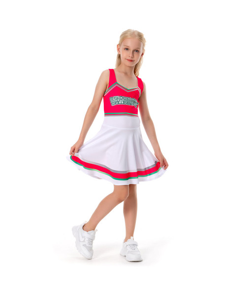 Cheerleader Girl Sportswear Dress Kids Halloween Costume 