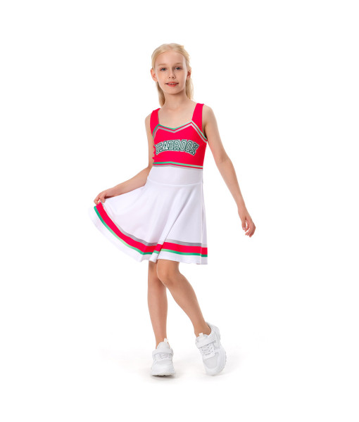 Cheerleader Girl Sportswear Dress Kids Halloween Costume 