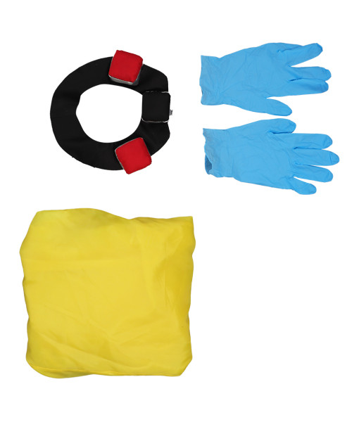 Breaking Bad Hazmat Lab Walter White Jumpsuit Costume with Half Mask Gloves