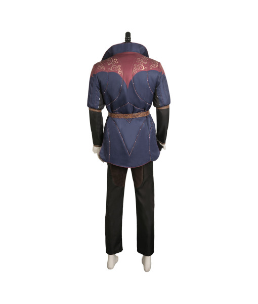 Men Medieval Fantasy Royal Printed Prince Halloween Costume