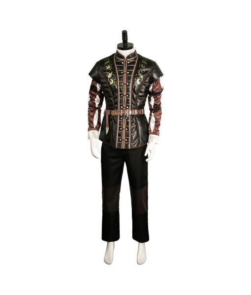 Men Medieval Fantasy Leather Vest Suit Palace Style Halloween Costume