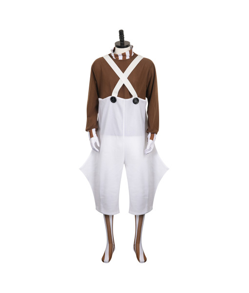 Men Brown Uniform Gnome Worker Halloween Costume