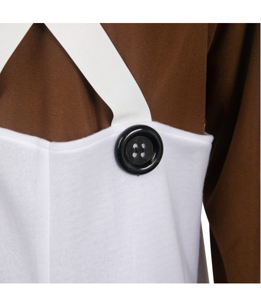 Men Brown Uniform Gnome Worker Halloween Costume