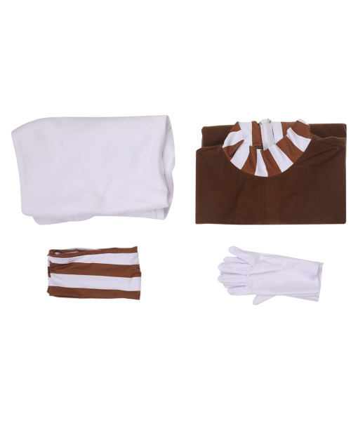 Men Brown Uniform Gnome Worker Halloween Costume