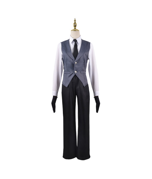 Men Black Military Uniform Halloween Costume