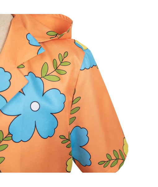 Men Yellow Printed Beach Shirt Hawaii Style Summer Outfit