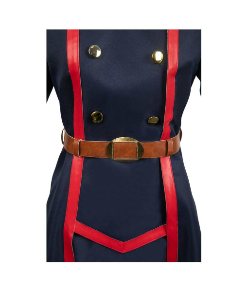 Women Black Military Uniform Long Suit Version Halloween Costume
