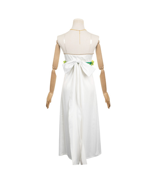 Women Fantasy Elf White Dress Halloween Costume